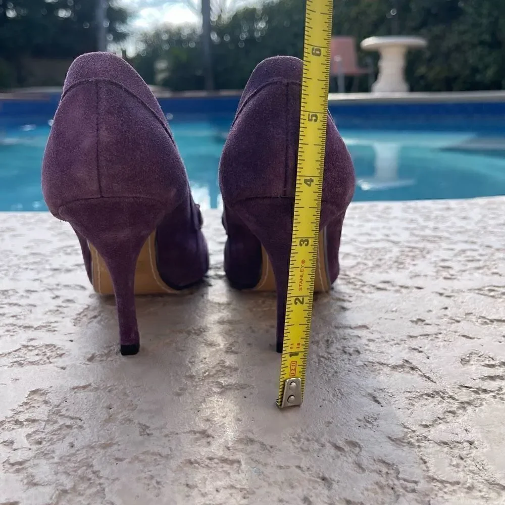 Nine West facelift purple heels in new condition size 61/2M